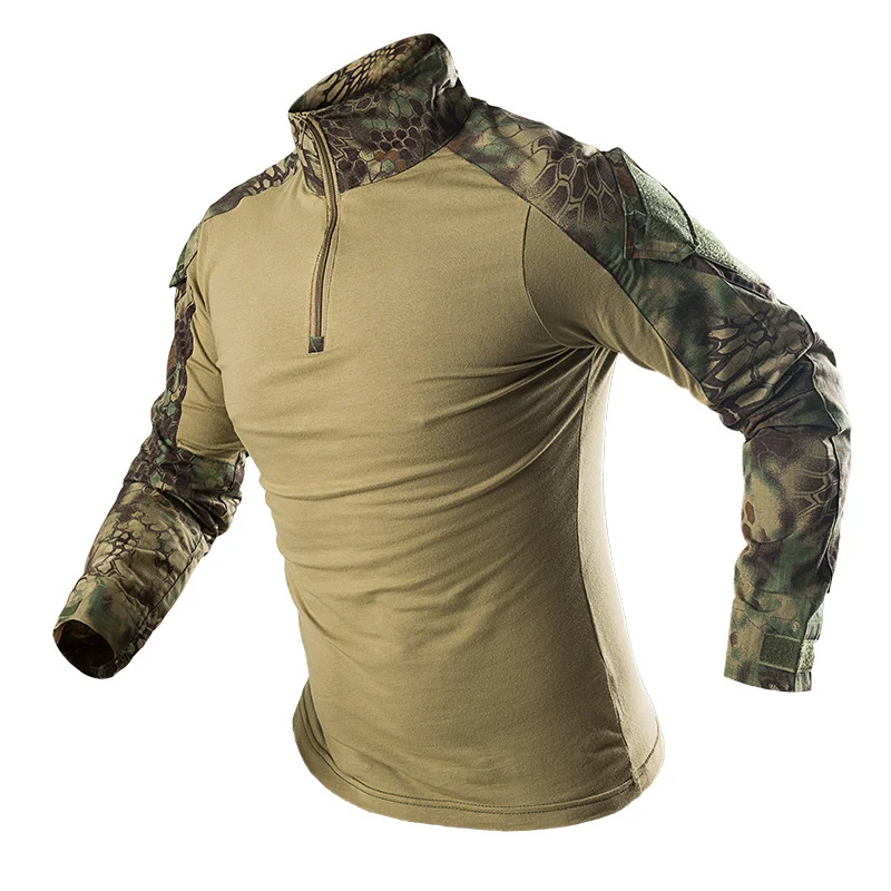 Mege Военная Рубашка камуфляжная армейская тактическая Боевая рубашка мужская и