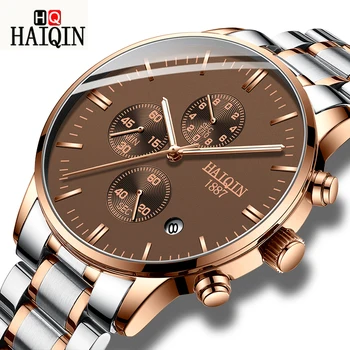 HAIQIN Mens Quartz Watch Top Brand Luxury Calendar Business Wristwatch Waterproof Stainless Steel Sport Watch Relogio Masculino
HAIQIN Mens Quartz Watch Top Brand Luxury Calendar Business Wristwatch Waterproof Stainless Steel Sport Watch Relogio Masculino