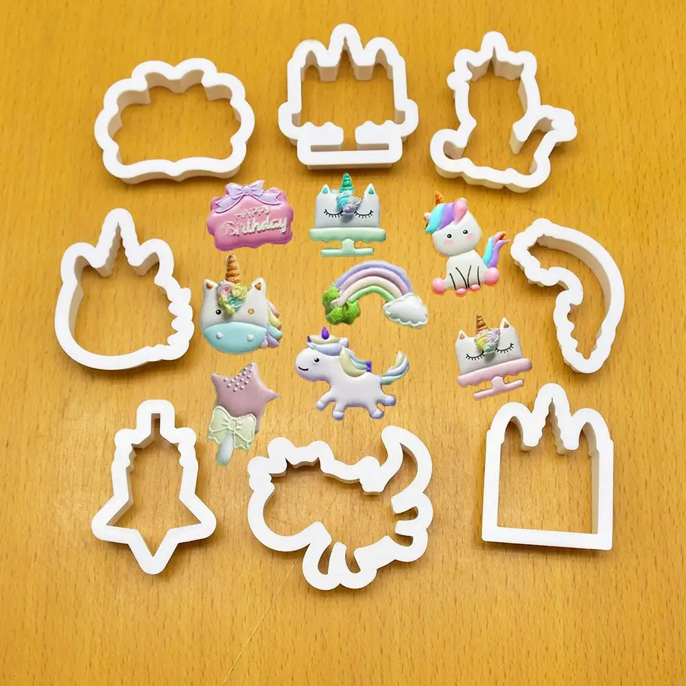 8Pcs Creative Unicorn Cookie Cutter DIY Fondant Chocolate Cake Embossing Stencil Mold Biscuit Mold Baking Tool Hot
8Pcs Creative Unicorn Cookie Cutter DIY Fondant Chocolate Cake Embossing Stencil Mold Biscuit Mold Baking Tool Hot