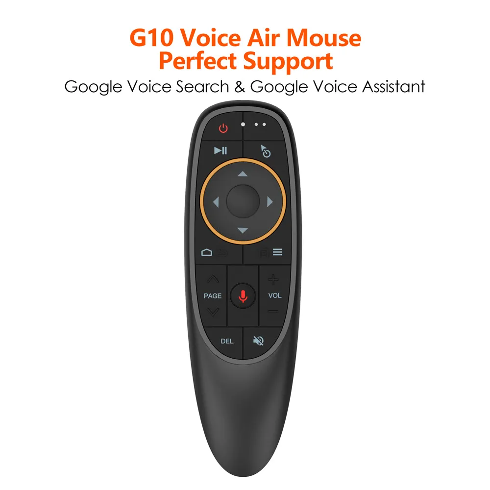 Bqeel G10 Voice Air Mouse With Built-in Gyroscope 2.4G Wireless IR Remote Control Gyro Voice Control for Android Smart TV Box
Bqeel G10 Voice Air Mouse With Built-in Gyroscope 2.4G Wireless IR Remote Control Gyro Voice Control for Android Smart TV Box
