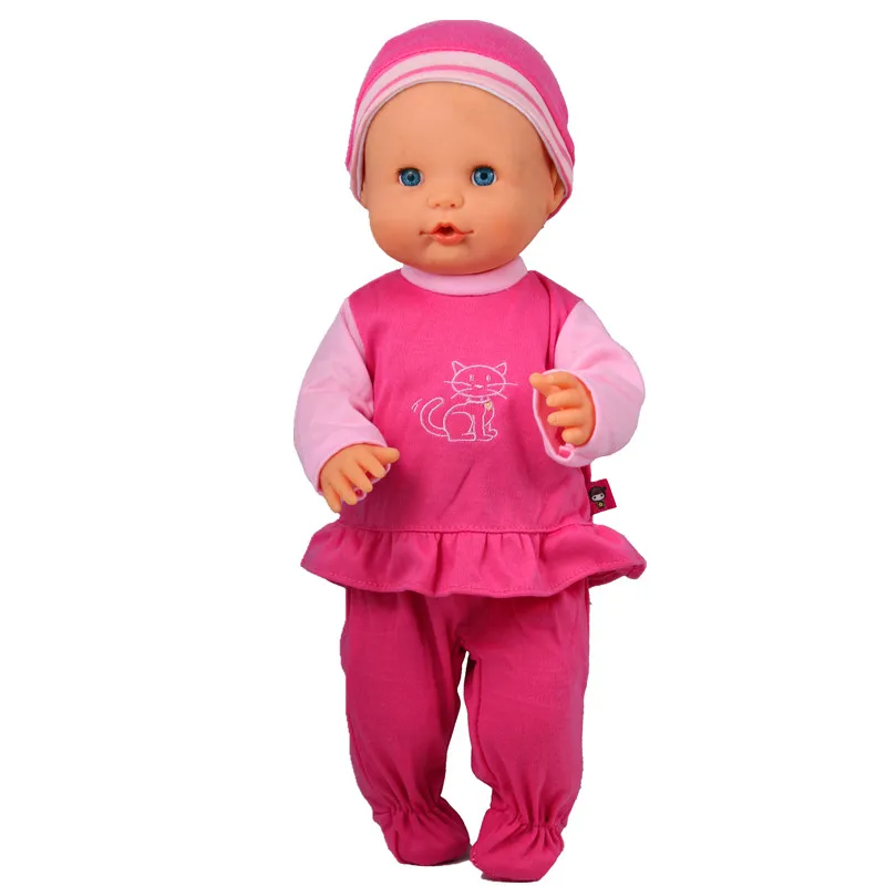 16inch Doll Clothes 41CM Nenuco Ropa Accesorios Nenuco 40cm Baby Doll Outfits Cat Lotus Leaf Hem T-shirt Matched Pant And Hat
16inch Doll Clothes 41CM Nenuco Ropa Accesorios Nenuco 40cm Baby Doll Outfits Cat Lotus Leaf Hem T-shirt Matched Pant And Hat
