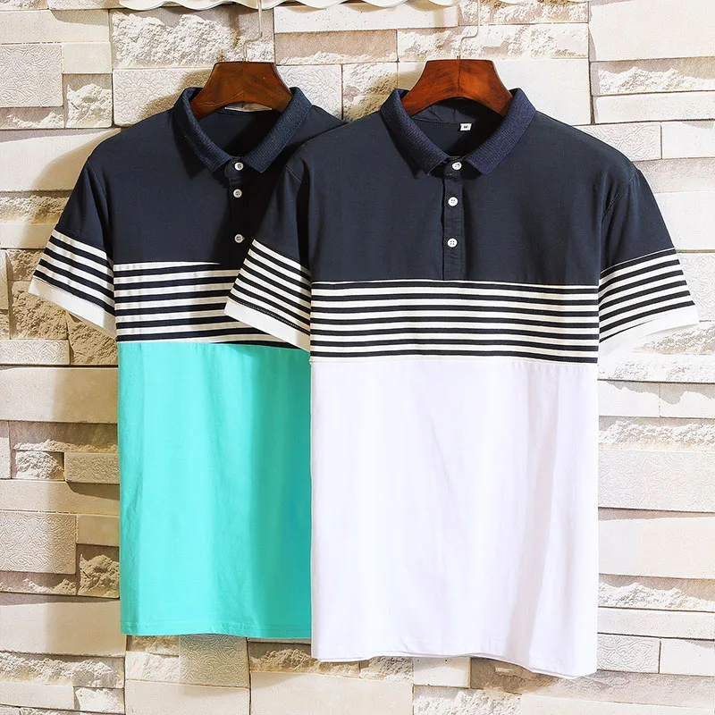 2019 summer Men's fashion 95% cotton Polo shirts Mens high quality short sleeves stripe Polo shirt men size M-4XL
2019 summer Men's fashion 95% cotton Polo shirts Mens high quality short sleeves stripe Polo shirt men size M-4XL