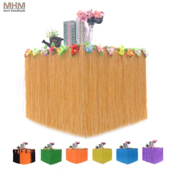 Hawaiian Luau Hibiscus Colorful Silk Faux Flowers Table Hula Grass Skirt for Party Decoration Events / Birthdays/ Celebration 
Hawaiian Luau Hibiscus Colorful Silk Faux Flowers Table Hula Grass Skirt for Party Decoration Events / Birthdays/ Celebration