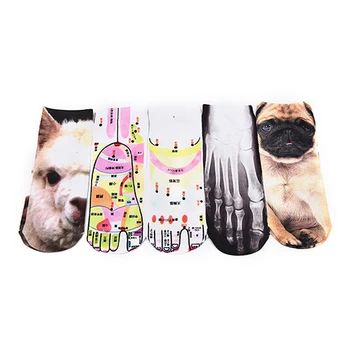 5 Styles 1Pair Animal cotton Blend sock 3D printed Socks Women beauty short funny socks for girls Gifts
5 Styles 1Pair Animal cotton Blend sock 3D printed Socks Women beauty short funny socks for girls Gifts
