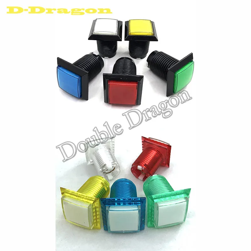 33mm Square Arcade Button LED Illuminated Push Button with Microswitch for Arcade Games (DC 12V, 5 colors)
33mm Square Arcade Button LED Illuminated Push Button with Microswitch for Arcade Games (DC 12V, 5 colors)
