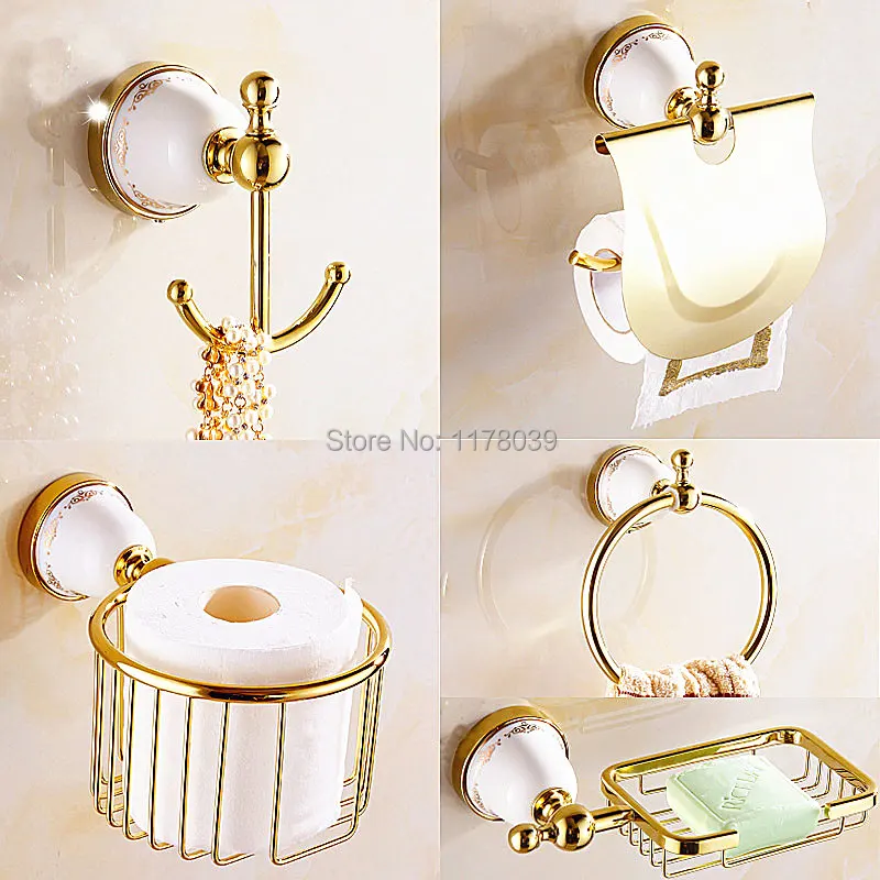 Gold-plated Paper Holders and Robe Hooks Hardware Pendant,Bathroom hardware accessories kit,Free Shipping J16532
Gold-plated Paper Holders and Robe Hooks Hardware Pendant,Bathroom hardware accessories kit,Free Shipping J16532