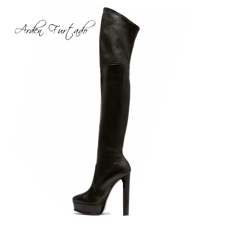 Arden Furtado 2019 spring autumn over the knee high heels 14cm platform round toe thigh high boots fashion Stretch boots ladies
Arden Furtado 2019 spring autumn over the knee high heels 14cm platform round toe thigh high boots fashion Stretch boots ladies
