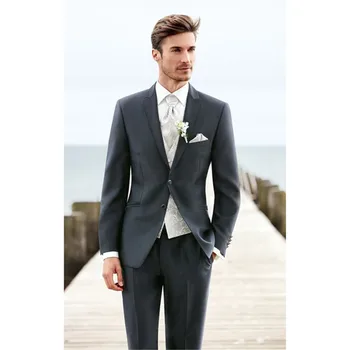 3 pieces(Jacket + Pants + Vest+Tie) Slim Prom Masculino Trajes De Hombre Blazer Custom Made Gentleman Men Suit For Wedding
3 pieces(Jacket + Pants + Vest+Tie) Slim Prom Masculino Trajes De Hombre Blazer Custom Made Gentleman Men Suit For Wedding