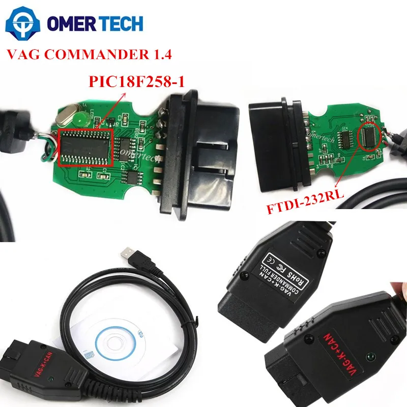 VAG K CAN Commander 1.4 VAG K+CAN Commander 1.4 Diagnostic Interface for Audi/Skoda/VW
VAG K CAN Commander 1.4 VAG K+CAN Commander 1.4 Diagnostic Interface for Audi/Skoda/VW