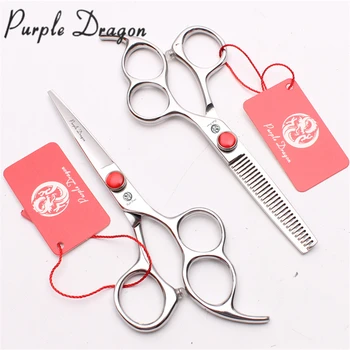 5.5" 16cm Japan 440C Red Stone Purple Dragon Barber Shop Thinning Shears Cutting Scissors Hair Scissors Three Hole Handle Z9011
5.5" 16cm Japan 440C Red Stone Purple Dragon Barber Shop Thinning Shears Cutting Scissors Hair Scissors Three Hole Handle Z9011