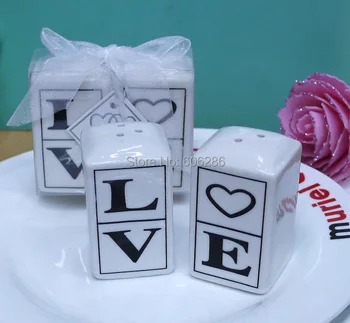 60pcs=30box love them ceramic love salt pepper shaker sets in gift box wedding showers party favors and gifts, party return good
60pcs=30box love them ceramic love salt pepper shaker sets in gift box wedding showers party favors and gifts, party return good