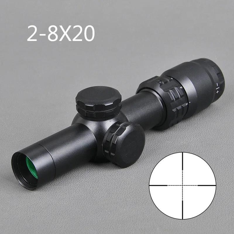 2-8x20 Riflescope Mil Dot Reticle Sight Rifle Scope Sniper Hunting Scopes Tactical Rifle Scope Airsoft Air Guns
2-8x20 Riflescope Mil Dot Reticle Sight Rifle Scope Sniper Hunting Scopes Tactical Rifle Scope Airsoft Air Guns