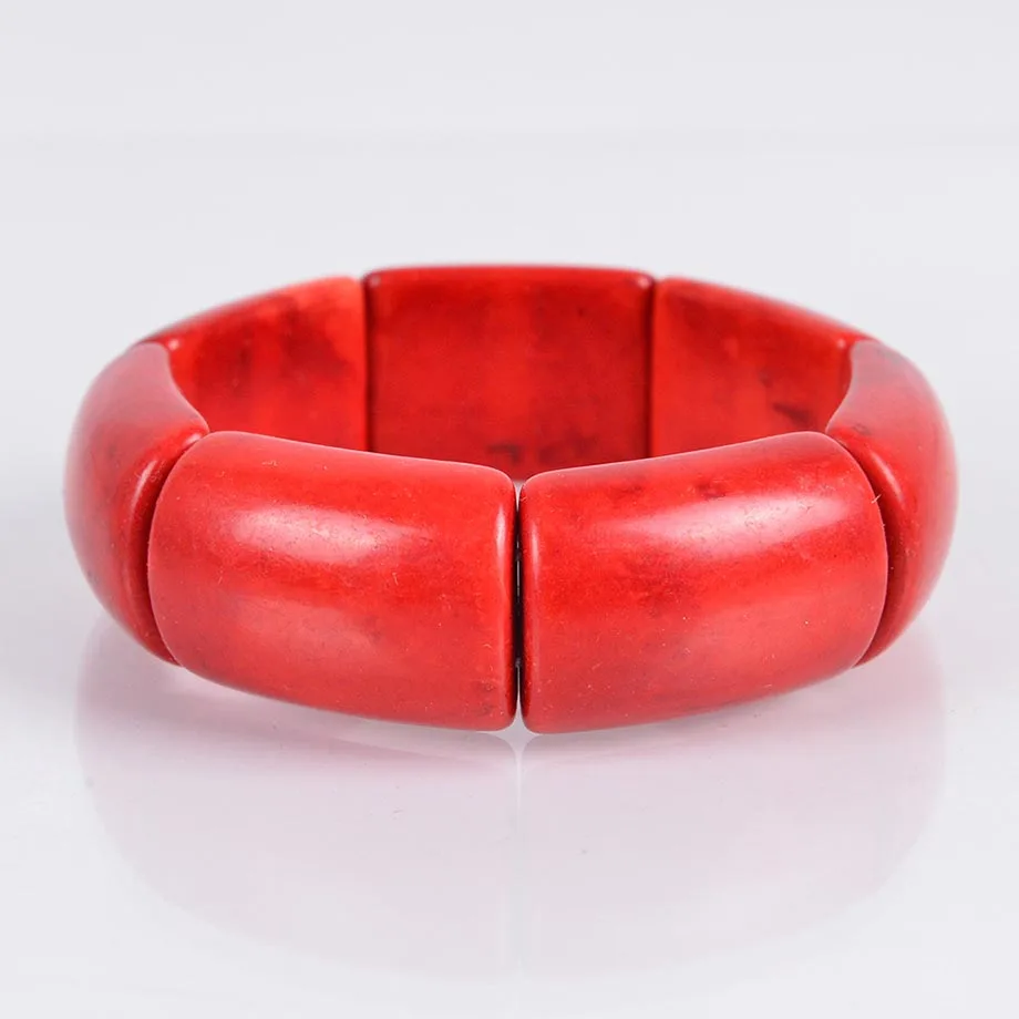 White Red Blue Stretch Howlite Bracelet Wrist Wrapped Wide Bracelets Fingernail Shape Stones Bangles for Men Healing JewelryD032
White Red Blue Stretch Howlite Bracelet Wrist Wrapped Wide Bracelets Fingernail Shape Stones Bangles for Men Healing JewelryD032