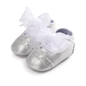 Silver baby boys girls lace-up sneakers shoes PU leather fashion newborn baby shoes soft sole first walkers 0~18 months.CX135C
Silver baby boys girls lace-up sneakers shoes PU leather fashion newborn baby shoes soft sole first walkers 0~18 months.CX135C