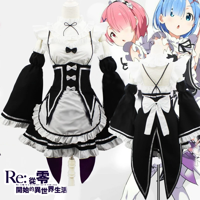 Ram Rem Wig Cosplay Costume Dresses Ram Rem For Girl Women Dress Re:zero Life In a Different World Halloween Carnival Costume
Ram Rem Wig Cosplay Costume Dresses Ram Rem For Girl Women Dress Re:zero Life In a Different World Halloween Carnival Costume