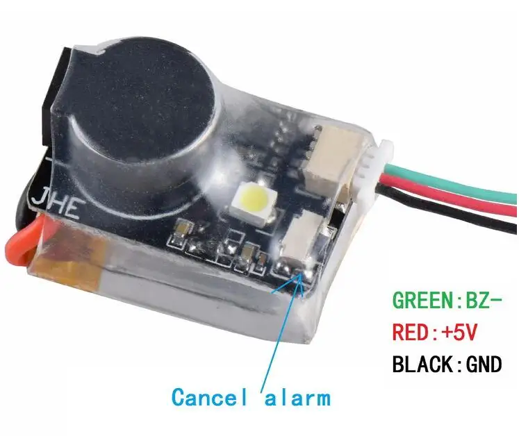 Finder JHE42B 5V Super Loud Buzzer Tracker 110dB with LED Buzzer Alarm For Multirotor FPV Racing Drone Flight Controller
Finder JHE42B 5V Super Loud Buzzer Tracker 110dB with LED Buzzer Alarm For Multirotor FPV Racing Drone Flight Controller