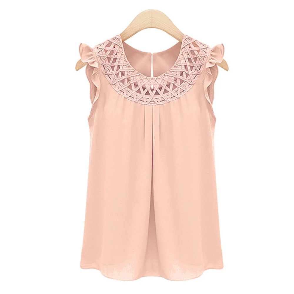 Blusas Women Summer Casual Solid Chiffon blouse Sleeveless Vest brandy Tank Tops Loose blusa feminina Comfortable C0
Blusas Women Summer Casual Solid Chiffon blouse Sleeveless Vest brandy Tank Tops Loose blusa feminina Comfortable C0