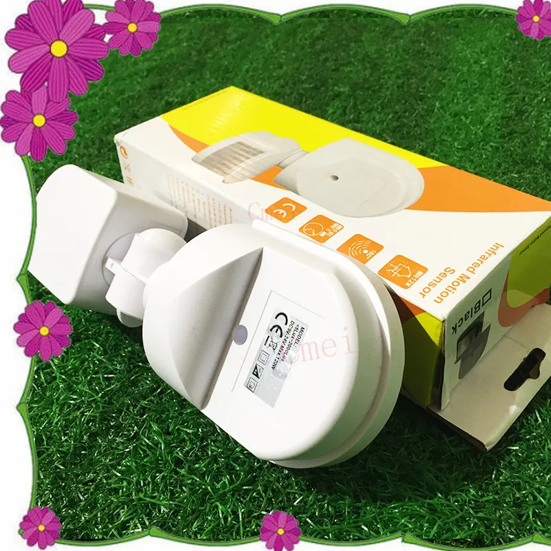 Free shipping Automatic Adjustable Security Infrared Motion Sensor Switch Wall Light Lamp LED PIR Detector DC9-24V 180 Degree YY (7)