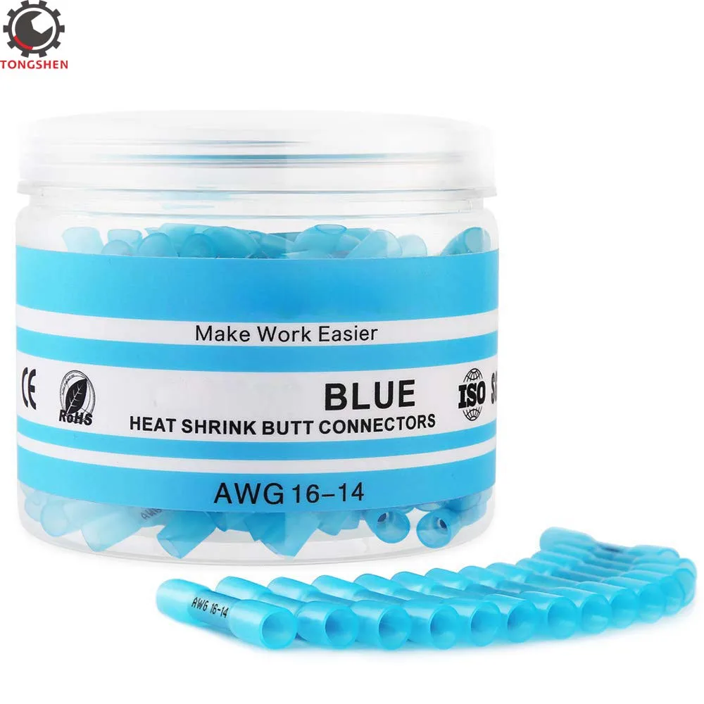 80PCS Blue Heat Shrink Butt Connectors Electrical Wire Splice Cable Crimp Terminals Marine Auto Crimp-Butt Splice Connectors
80PCS Blue Heat Shrink Butt Connectors Electrical Wire Splice Cable Crimp Terminals Marine Auto Crimp-Butt Splice Connectors