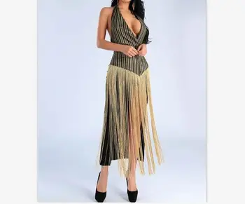 Halter Bandage Dress Celebrity Night Club Sexy Tassel Sleeveless Summer Dress Bodycon Homecoming Party Dresses 
Halter Bandage Dress Celebrity Night Club Sexy Tassel Sleeveless Summer Dress Bodycon Homecoming Party Dresses