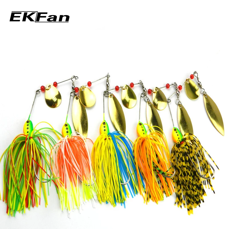 5pcs 16.3g Spinnerbait Black Large Mouth Bass Fish Metal Bait Sequin Beard Pike Fishing Tackle Rubber Jig Soft Fishing Lure
5pcs 16.3g Spinnerbait Black Large Mouth Bass Fish Metal Bait Sequin Beard Pike Fishing Tackle Rubber Jig Soft Fishing Lure