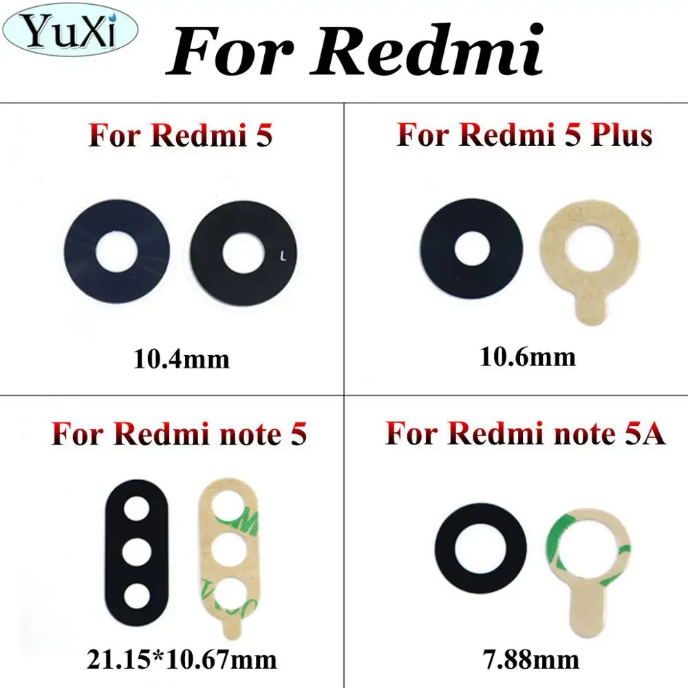 YuXi 2pcs Replacement Rear Back Camera Lens Glass Cover With Adhesive Sticker Glue For Xiaomi Redmi 5 / Note 5 /note 5A/ 5 Plus
YuXi 2pcs Replacement Rear Back Camera Lens Glass Cover With Adhesive Sticker Glue For Xiaomi Redmi 5 / Note 5 /note 5A/ 5 Plus