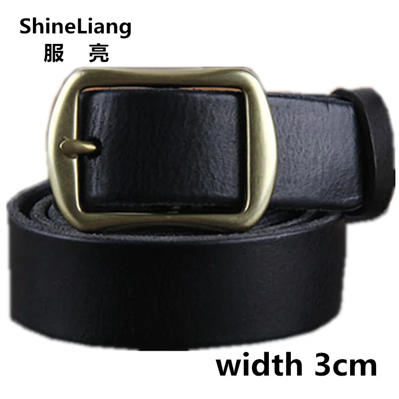 Cowhide Genuine Leather Belts for Women brand Strap male pin buckle fancy vintage jeans strap Designers high quality Width 3CM
Cowhide Genuine Leather Belts for Women brand Strap male pin buckle fancy vintage jeans strap Designers high quality Width 3CM