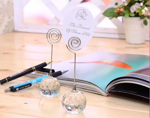 Quality Crystal Ball Place Card Holder Wedding Favors Card Holder Party Decoration Supplies
Quality Crystal Ball Place Card Holder Wedding Favors Card Holder Party Decoration Supplies