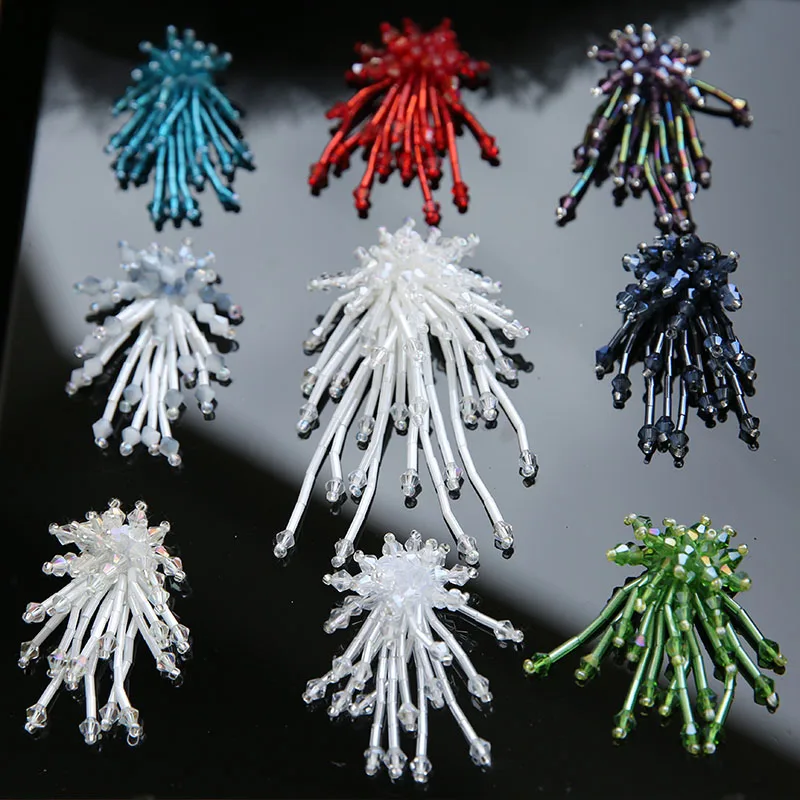 Beaded crystal tassel pendant patch cloth decoration DIY earrings applique handwork pendant decoration paste
Beaded crystal tassel pendant patch cloth decoration DIY earrings applique handwork pendant decoration paste