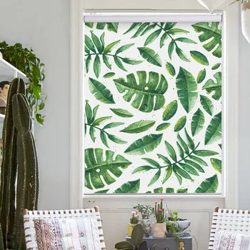 MOMO Roller Shades Blinds Blackout Water-Proof Window Curtains Roller Blinds Thermal Insulated Fabric Custom Size Green Plant 4
MOMO Roller Shades Blinds Blackout Water-Proof Window Curtains Roller Blinds Thermal Insulated Fabric Custom Size Green Plant 4