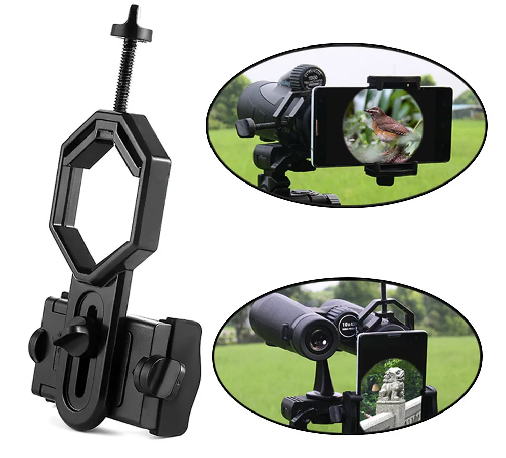 Camera Holder Telescope Monocular Adapter Mount for Mobile Phone Hunting Scope Adapter Compatible with Binocular Spotting Scope
Camera Holder Telescope Monocular Adapter Mount for Mobile Phone Hunting Scope Adapter Compatible with Binocular Spotting Scope
