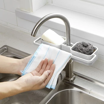 Household kitchen sink rag hanger sponge drain rack free punch faucet rack ZP7191704
Household kitchen sink rag hanger sponge drain rack free punch faucet rack ZP7191704