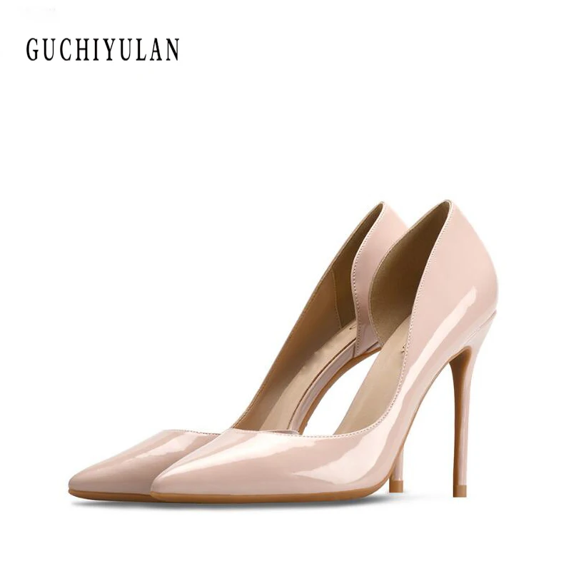 summer 8CM Heels Women Wedding Shoes Nude Heels Spring Shoe Ladies Pumps Beige Patent Leather Women Shoes Pointed Toe High Heels
summer 8CM Heels Women Wedding Shoes Nude Heels Spring Shoe Ladies Pumps Beige Patent Leather Women Shoes Pointed Toe High Heels