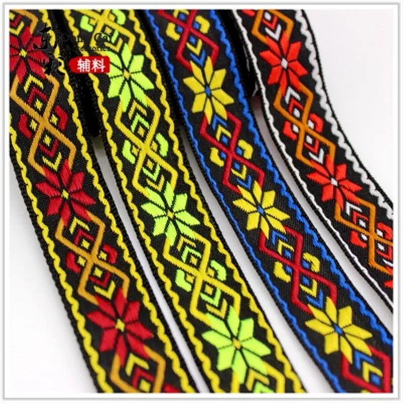 45yards *24mm Exquisite Ethnic Style Embroidery Jacquard Ribbon Minority Clothing Accessories Curtains Decoration
45yards *24mm Exquisite Ethnic Style Embroidery Jacquard Ribbon Minority Clothing Accessories Curtains Decoration