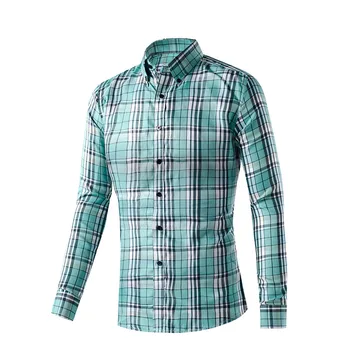 Plus Size M-XXXL New Style Quick Dry Men Chemise Homme Polyster Slim Fit Tops Men's Shirt Casual Long Sleeve Plaid Dress Shirts
Plus Size M-XXXL New Style Quick Dry Men Chemise Homme Polyster Slim Fit Tops Men's Shirt Casual Long Sleeve Plaid Dress Shirts