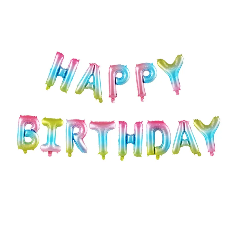 16inch Gradient rainbow Letters Happy Birthday Balloons Birthday Party Decorations Kids alphabet Air Balloon Baby Shower Globos
16inch Gradient rainbow Letters Happy Birthday Balloons Birthday Party Decorations Kids alphabet Air Balloon Baby Shower Globos