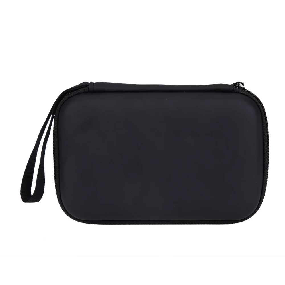 Image Black Portable Zip Case External Hard Drive Bag Hard EVA PU Carrying Case Bag for 2.5 inch External Hard Drive