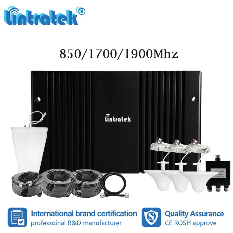 Lintratek 1000sqm B3 B2 B5 850mhz 1900 1700mhz Signal Repeater 2G 3G 4G Booster Amplifier 3pcs Internal Ceiling Antenna Kit
Lintratek 1000sqm B3 B2 B5 850mhz 1900 1700mhz Signal Repeater 2G 3G 4G Booster Amplifier 3pcs Internal Ceiling Antenna Kit