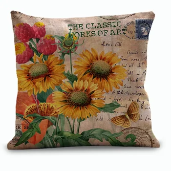 18x18 inch Vintage Home Decor Throw Pillow Covers Retro Sunflower Pattern Cushion Case
18x18 inch Vintage Home Decor Throw Pillow Covers Retro Sunflower Pattern Cushion Case