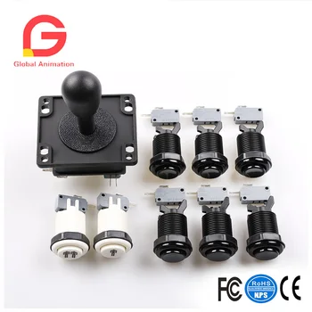Arcade Game DIY Parts 8X Happ Style Standard American Push Buttoons With Microswitch+1X 2Pin 8Way Joystick For Mame Jamma Arcade
Arcade Game DIY Parts 8X Happ Style Standard American Push Buttoons With Microswitch+1X 2Pin 8Way Joystick For Mame Jamma Arcade