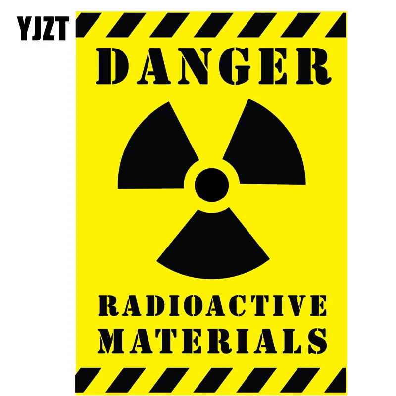 YJZT 10CM*14.2CM Car Sticker Reflective DANGER RADIOACTIVE MATERIALS Warning Mark Decal C1-7555
YJZT 10CM*14.2CM Car Sticker Reflective DANGER RADIOACTIVE MATERIALS Warning Mark Decal C1-7555