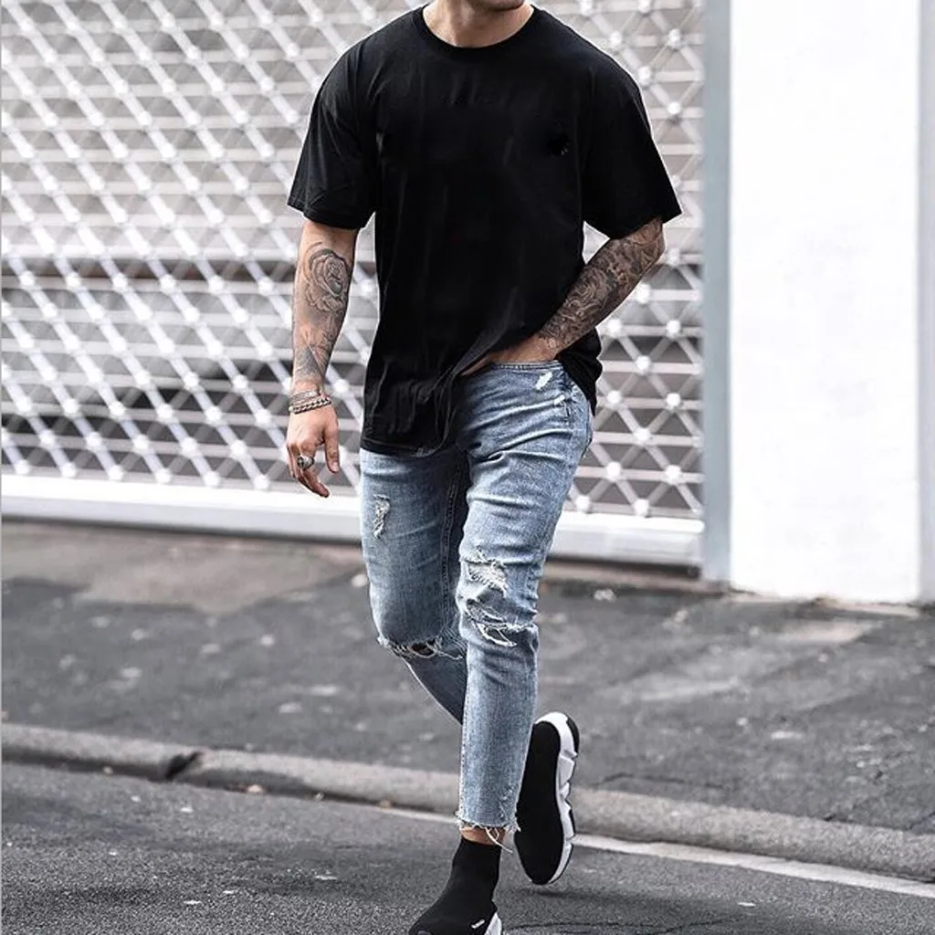 Men's Causal Pocket Zipper Skinny Jeans Rip Slim fit Stretch Denim Shredded Long Scratchted Hollow out Long Jeans Boy Zone
Men's Causal Pocket Zipper Skinny Jeans Rip Slim fit Stretch Denim Shredded Long Scratchted Hollow out Long Jeans Boy Zone