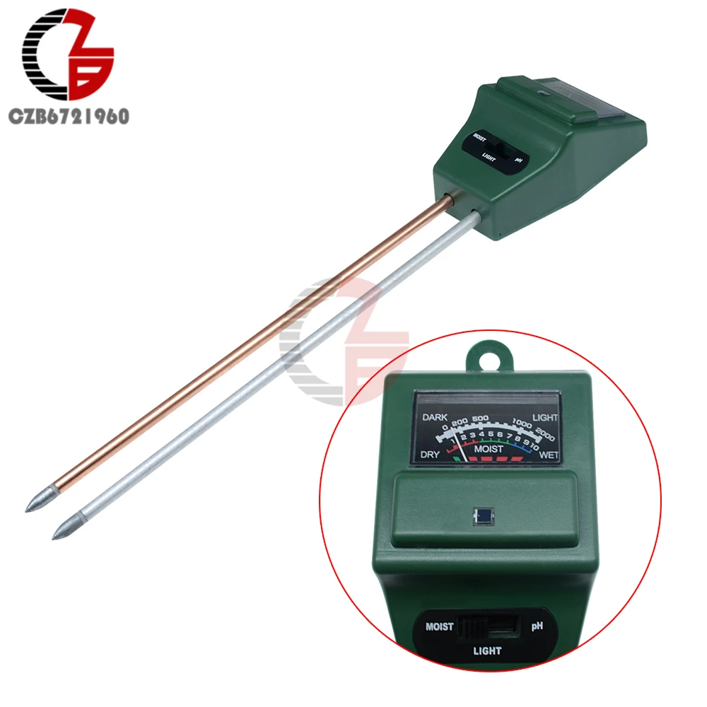 3 in 1 Digital Soil Moisture PH Illuminance Meter Humidity Light Tester Analyzer Detector for Garden Plant Flower Hydroponic
3 in 1 Digital Soil Moisture PH Illuminance Meter Humidity Light Tester Analyzer Detector for Garden Plant Flower Hydroponic