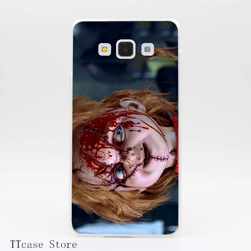3022CA Scary Chucky Doll Special Design Transparent Hard Cover font b Case b font for Galaxy