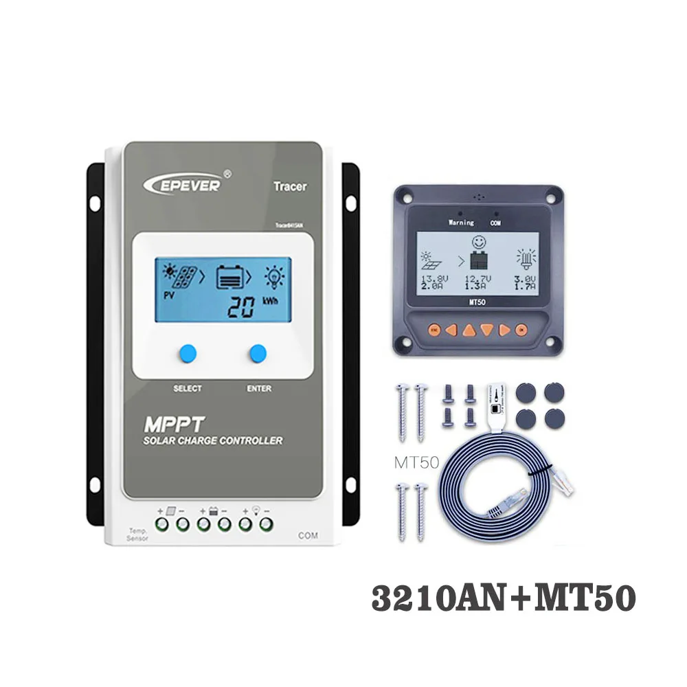 Solar Charge Controller Tracer3210AN 30A MPPT cell battery charger control 3210AN 3210A with MT50 Remote Meter LCD Display
Solar Charge Controller Tracer3210AN 30A MPPT cell battery charger control 3210AN 3210A with MT50 Remote Meter LCD Display
