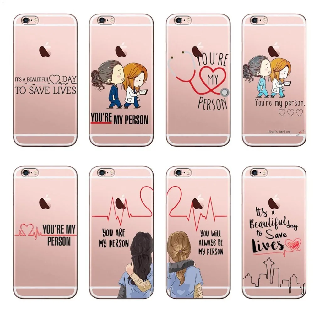 Мягкий силиконовый чехол из ТПУ с рисунком героев мультфильма You Are My Person для iPhone 11