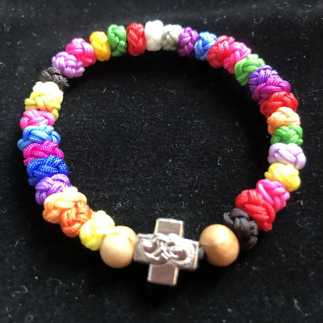 3PCS multi-colored elastic orthodox Bracelet, greek 33knots Rope Bracelets with olive wood beads and zinc alloy cross
3PCS multi-colored elastic orthodox Bracelet, greek 33knots Rope Bracelets with olive wood beads and zinc alloy cross