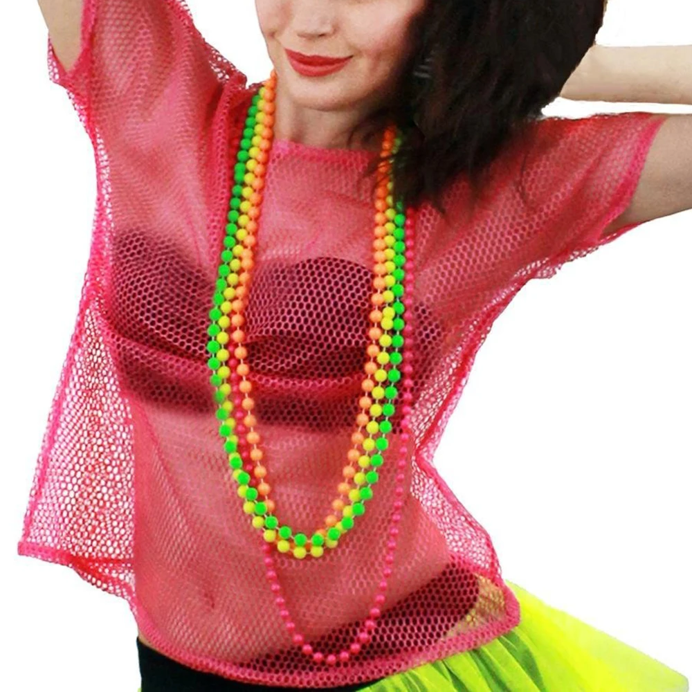 Fashion Colour Fluorescent Neon Plastic Bead Necklaces Woman Bracelets For Party Costume Accessories
Fashion Colour Fluorescent Neon Plastic Bead Necklaces Woman Bracelets For Party Costume Accessories