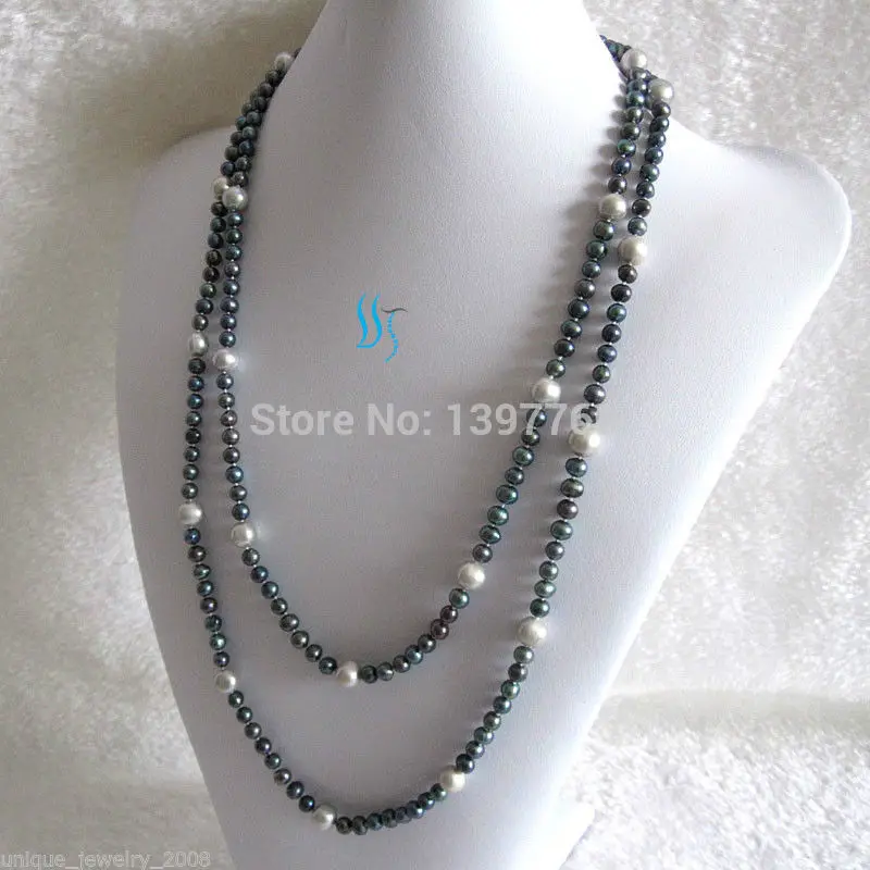 Miss charm Jew.337 Peacock Gray Freshwater Pearl Necklace Strands Jewelry 52" (A0501)
Miss charm Jew.337 Peacock Gray Freshwater Pearl Necklace Strands Jewelry 52" (A0501)