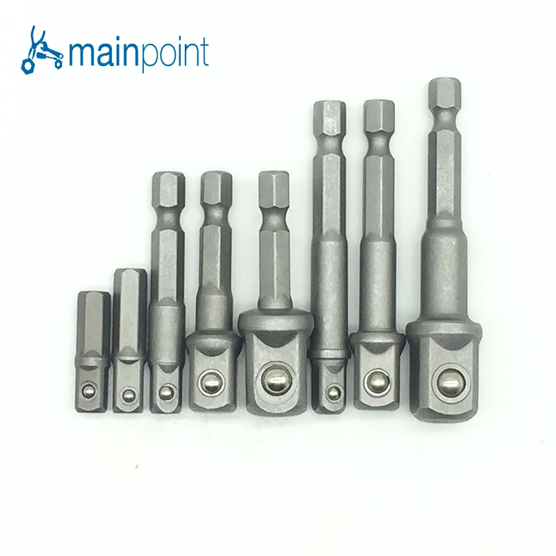 Mainpoint 8pcs Hex Socket Driver 1/4"3/8"1/2"(25mm&65mm) Electric Screwdriver Head Connecting Rrod Shank Drill Chuck Sleeve Tool
Mainpoint 8pcs Hex Socket Driver 1/4"3/8"1/2"(25mm&65mm) Electric Screwdriver Head Connecting Rrod Shank Drill Chuck Sleeve Tool
